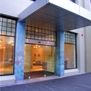 City Tower apartments mosaic columns Melbourne.jpg